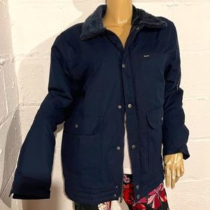 Navy Blue Brixton Winter Coat
